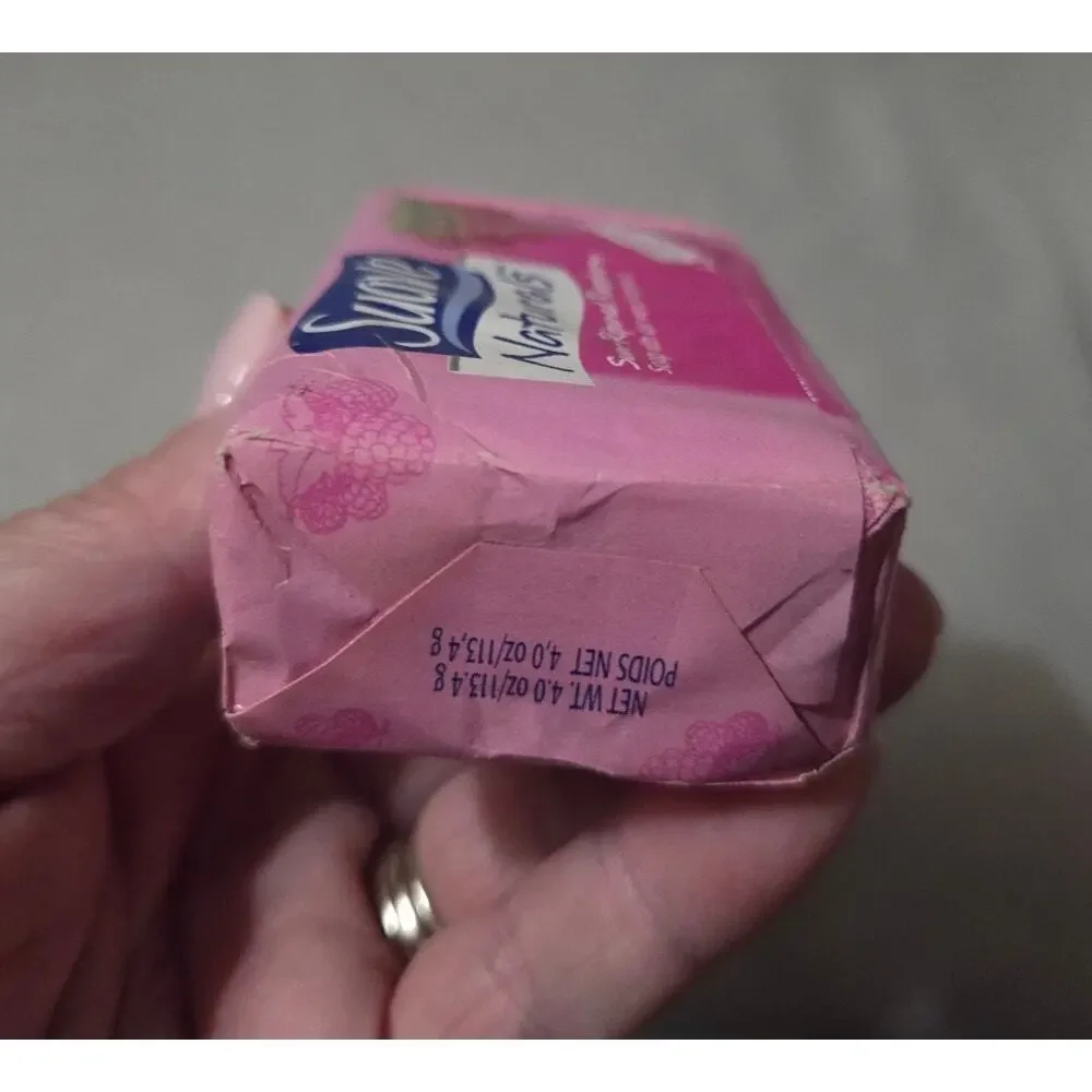 Vtg NOS Suave Naturals Bar Soap Sun-Ripened Raspberry New RARE Discontinued